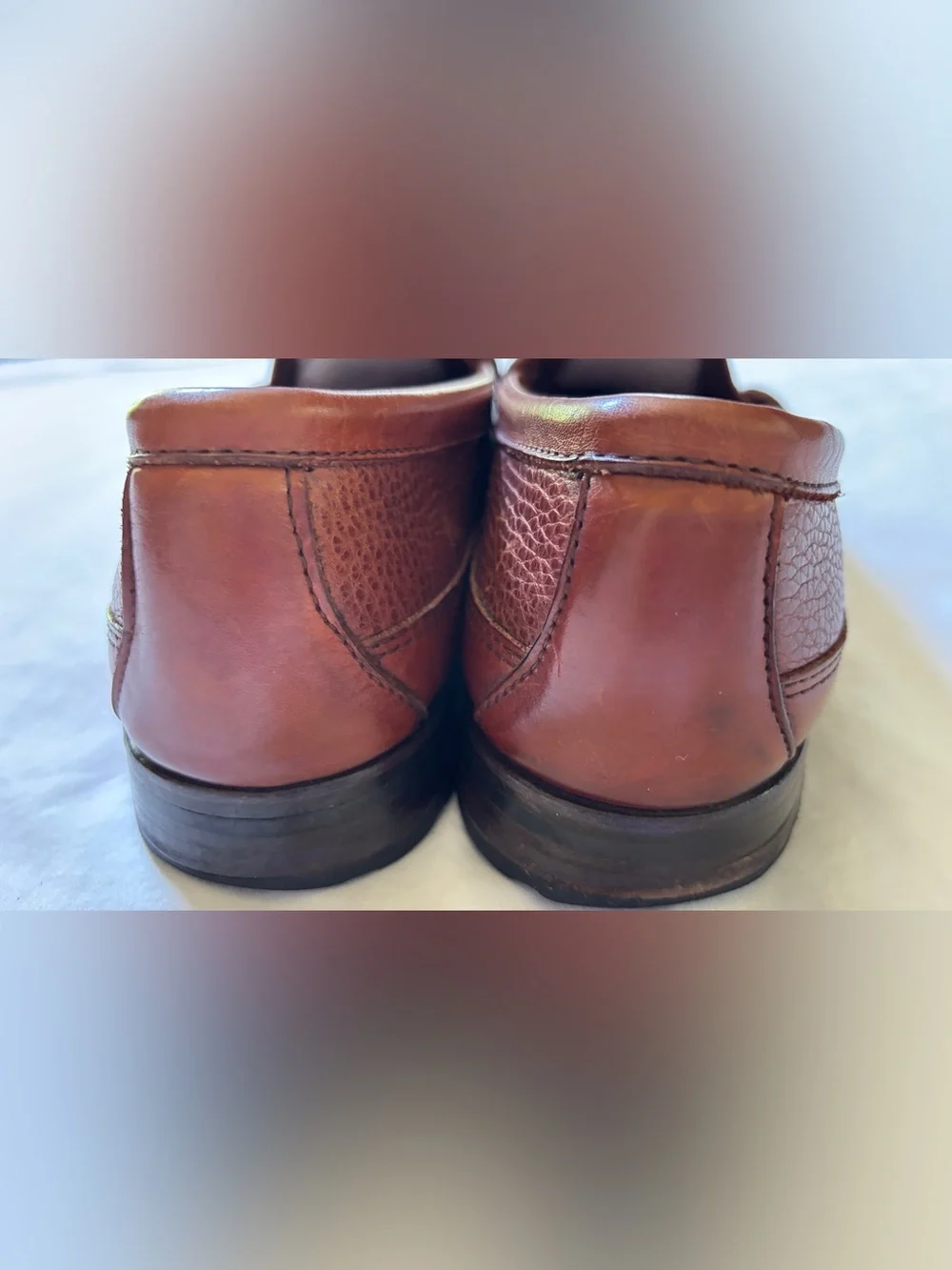 Allen Edmonds Quincy Men’s 10 Brown Leather Penny Loafers